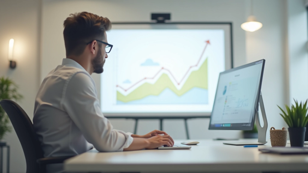 Personne pointant vers graphique en courbe ascendante sur whiteboard, brainstorming d'équipe collaboratif