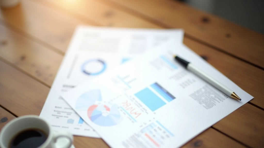 Graphique sur papier avec stylo et tasse de café, analyse de données professionnelle