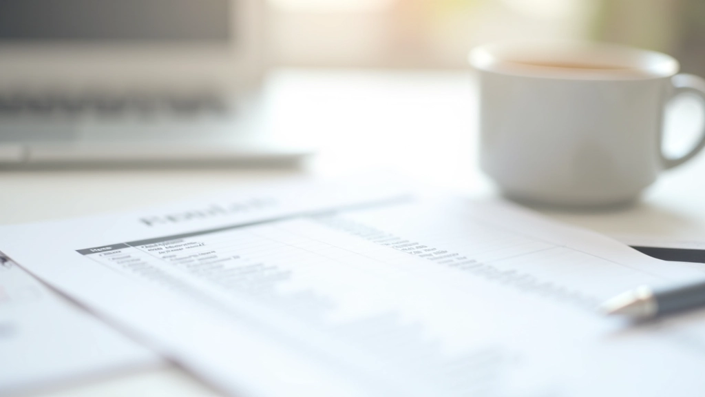 Tableau Excel avec colonnes de revenus mensuels, stylo bleu sur le côté, bureau professionnel bien rangé