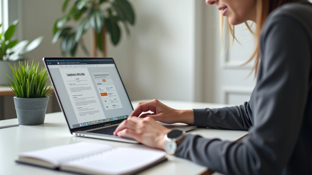 Professionnel travaillant sur un projet numérique